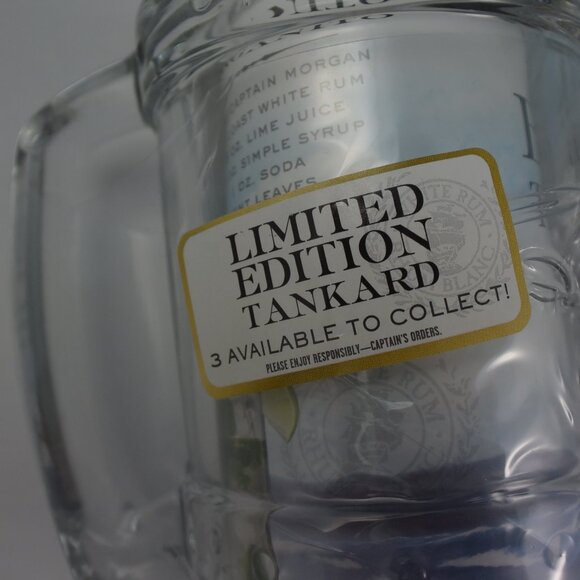 Complete Set 3 Captain Morgan "East Coast Classic" Glass Tankards New Sealed - Picture 4 of 8